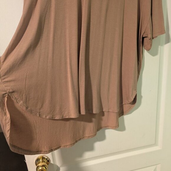 American Eagle | Soft & Sexy Oversized V-Neck Tee in Tan - Picture 5 of 7
